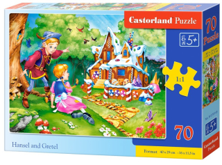 Puzzle Castorland 70 dílků premium - Jeníček a Mařenka