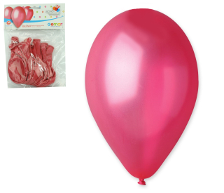 Balónky 10 ks METAL červené