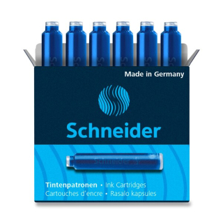 Inkoustové bombičky Schneider modré 6 ks