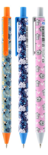 Kuličkové pero M&G Semi-Gel Animals Know 0,5 mm růžové