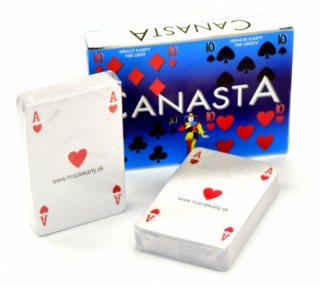 Karty Canasta - papírová krabička