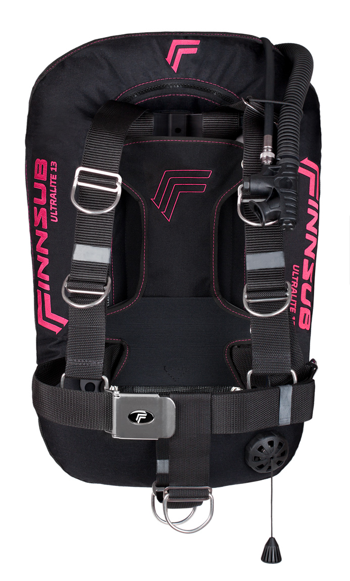ULTRALITE 13 PINK SET - BONE backplate vč. dečky, včetně Tank w. kapes