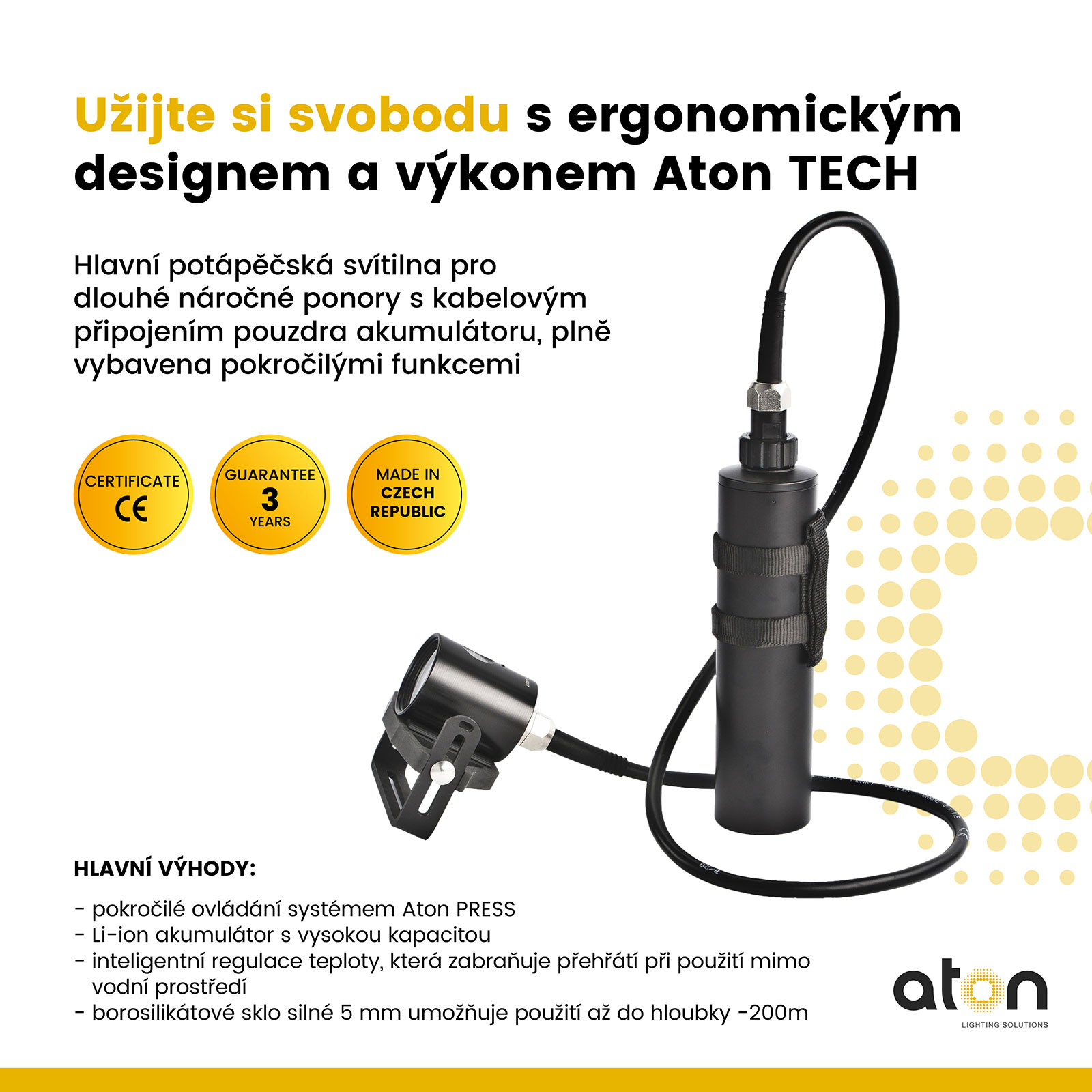 Aton Tech corded, Standard Battery-pack