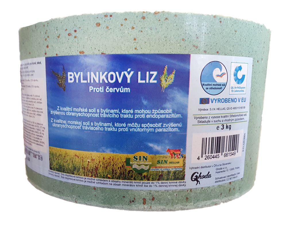 Bylinkový liz proti červům (Balení 3 kg)