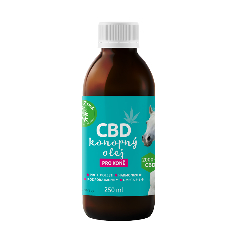 CBD olej pro koně 2000 mg, 250 ml