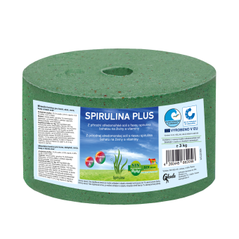 Minerální liz z mořské soli se spirulinou bohatou na vitamíny a esenciální živiny (Balení 3 kg)