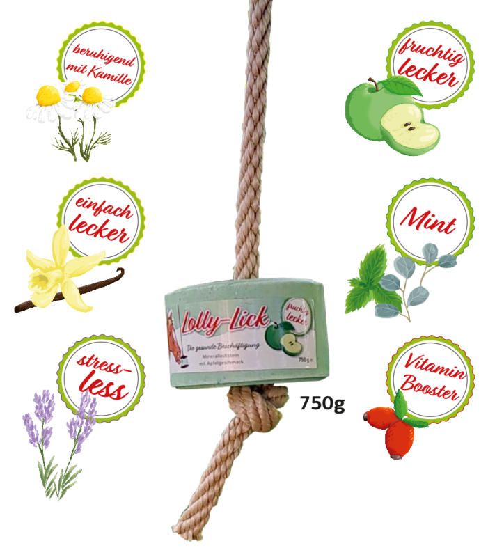 Koňské lízátko Lolly-Lick - zdravé lízátko pro koně (Banán a vanilka) 