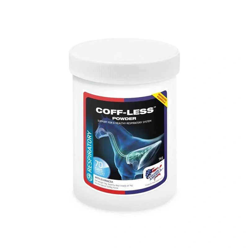 Coff-Less s aloe vera prášek na cílenou přirozenou podporu dýchacího systému koní (Balení 1kg (vystačí na 70 dní))