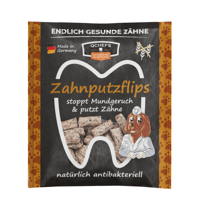 Polštářky na čištění zubů pro malé psy Zahnputzflips (Sáček 35g)