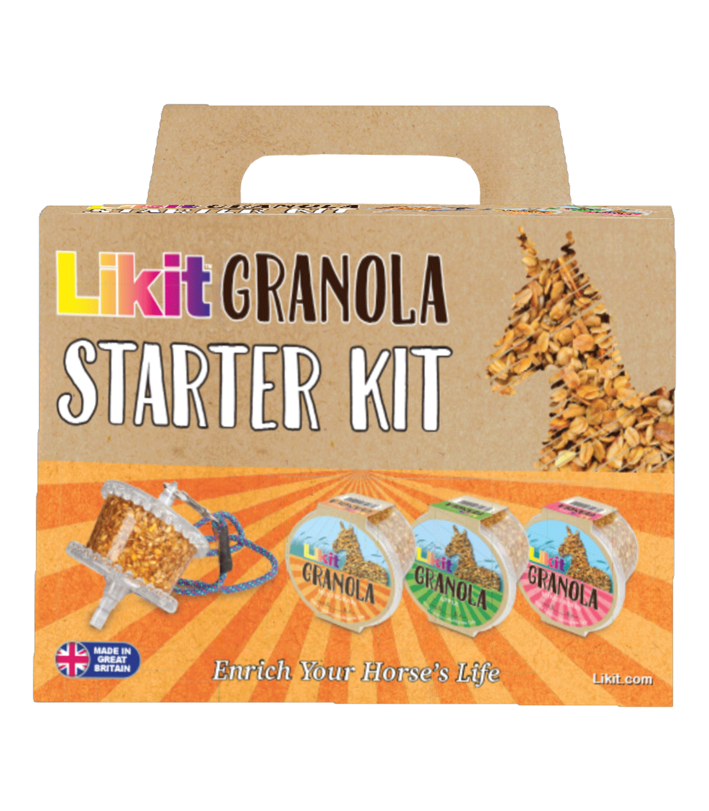Sada Granola Likit, s držákem, 3x550 g 