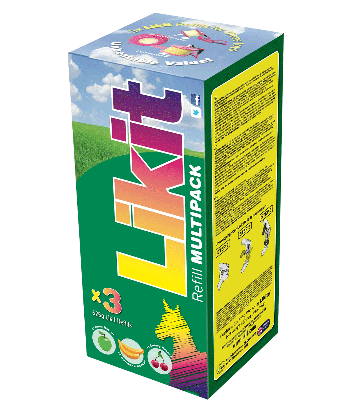 Likit Multipack, 3 x 625 g