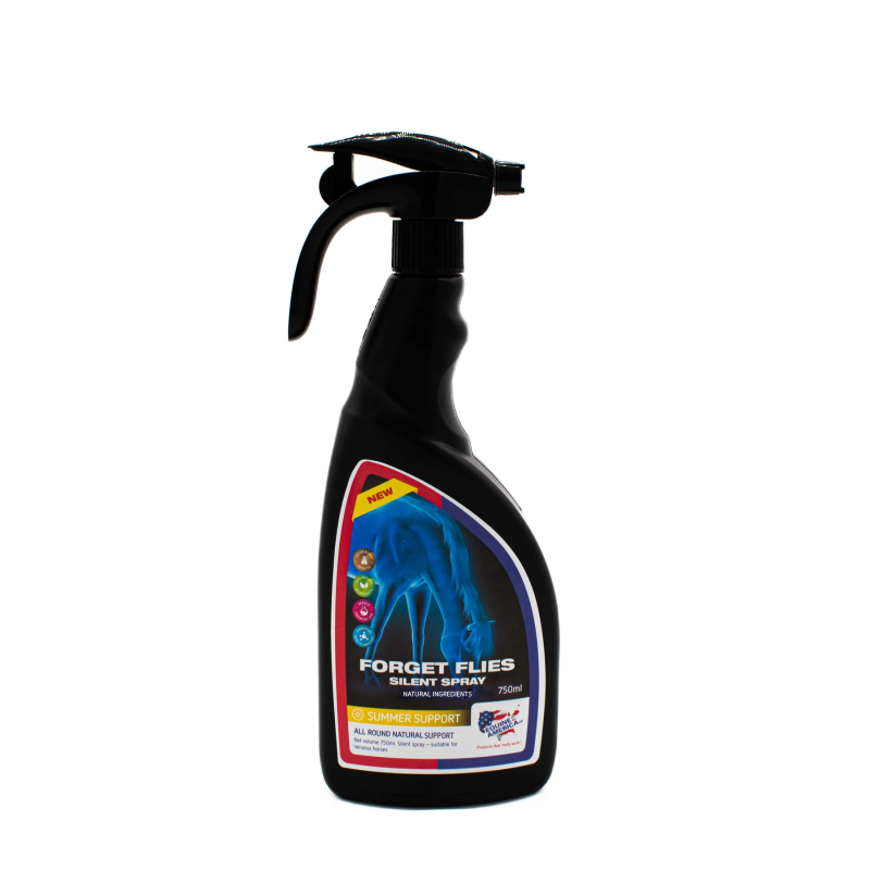 Zapomeňte na mouchy Forget Flies sprej - koňský deodorant (Láhev s rozprašovačem 750ml)