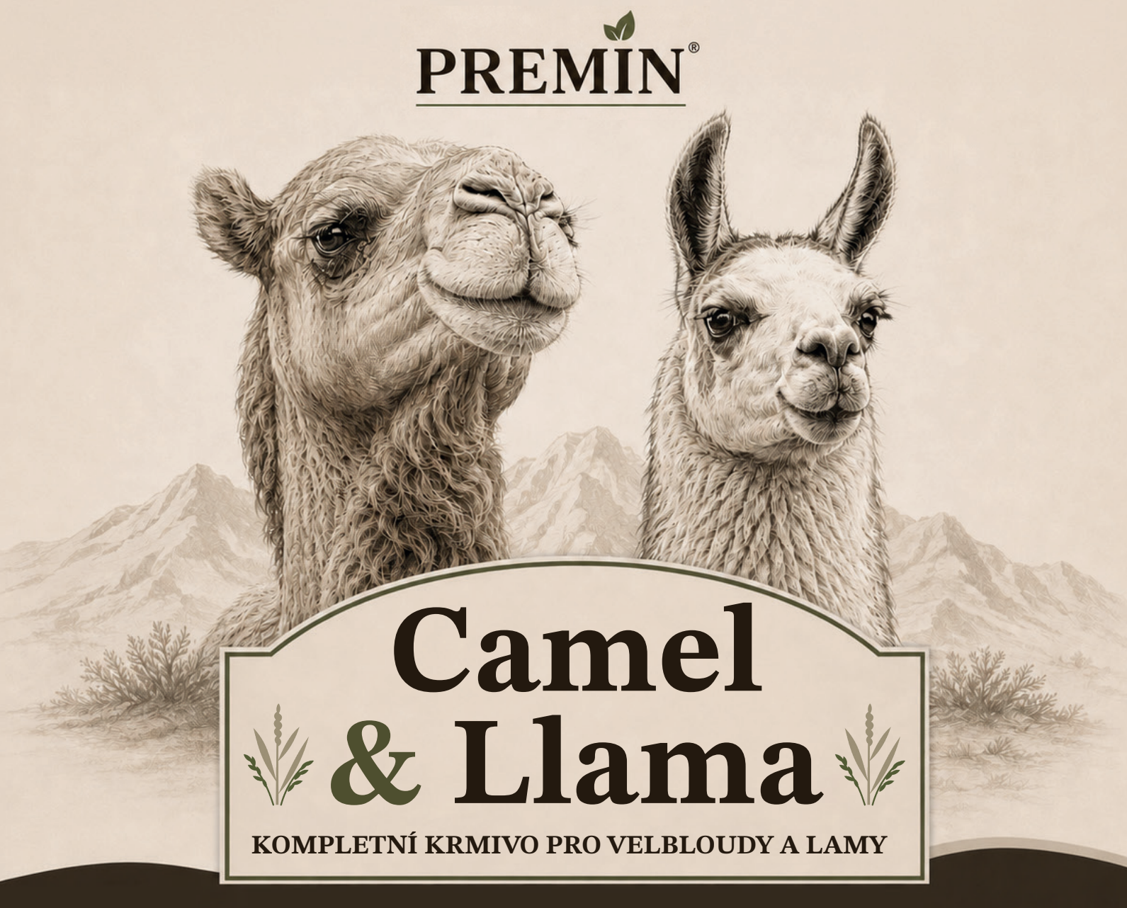 Premin kompletní krmivo pro lamy a velbloudy 