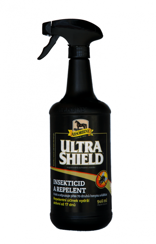 Absorbine UltraShield EX Insecticid & Repelent, láhev s rozprašovačem 946ml