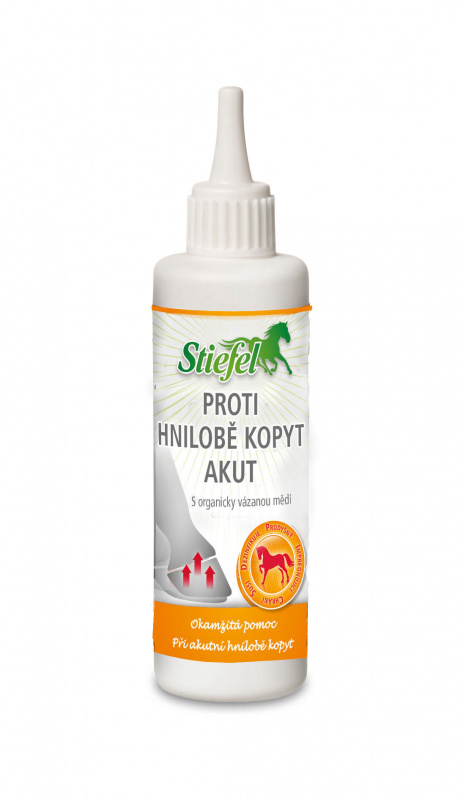 Proti hnilobě kopyt akut s organicky vázanou mědí, lahvička 125 ml