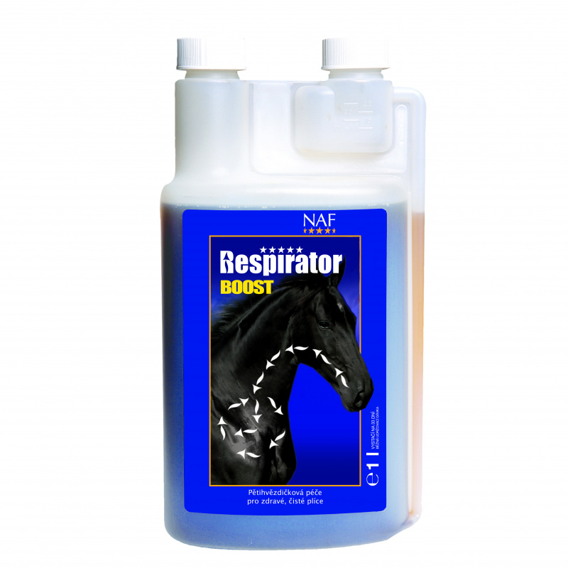 Respirator boost pro rychlou pomoc při dýchacích obtížích, láhev s dávkovačem 10