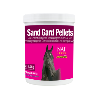 Sand gard pro koně náchylné k pískové kolice s probiotiky, psylliem a vitamíny, kyblík 1,2kg