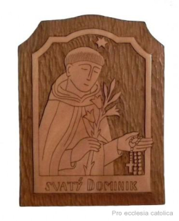 sv. Dominik (dřevokresba) na objednání