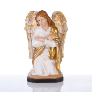 Anděl klečící zlatý (50 cm) na objednání