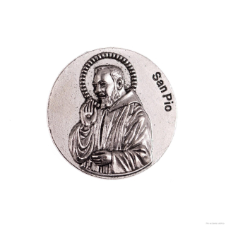 Pater Pio (kovová magnetka)