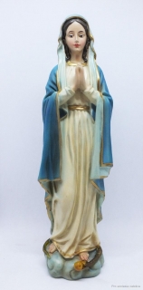 Panna Maria modlící se (polyrezin) 19 cm
