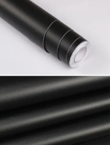 Design Fix 0022S černá matná samolepící tapeta v šířce 45 cm