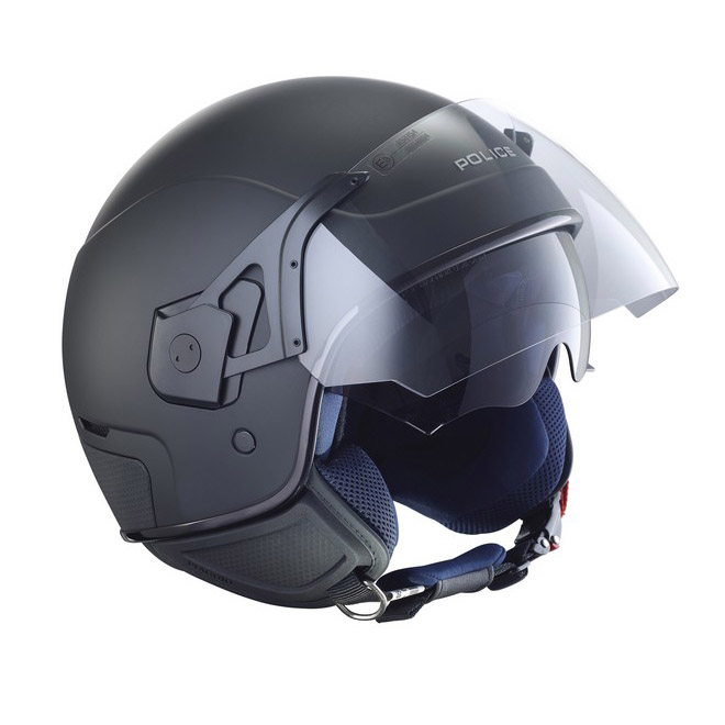PŘILBA PIAGGIO PJ ČERNÁ MATNÁ POLICE