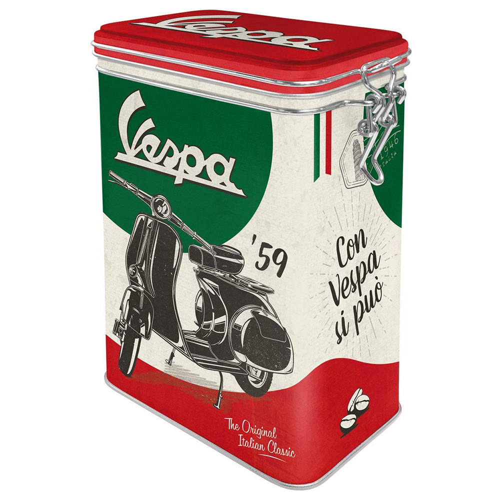 PLECHOVÁ DÓZA VYSOKÁ VESPA