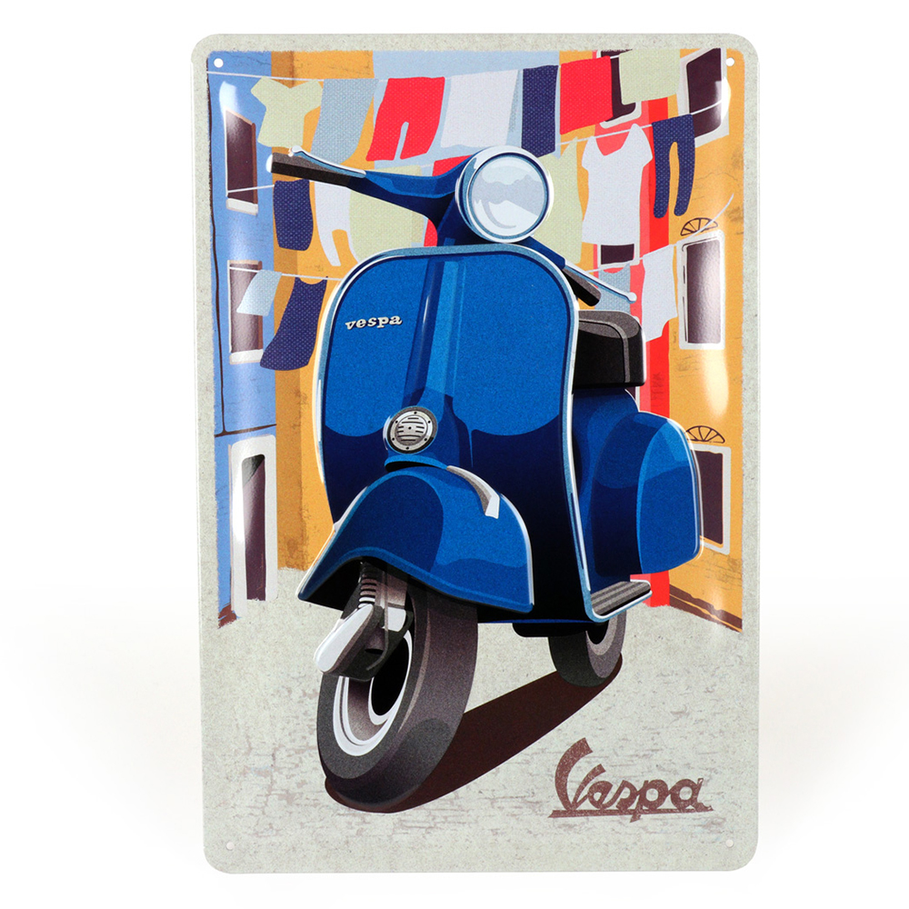 PLECHOVÁ CEDULE VESPA ITALIAN LAUNDRY
