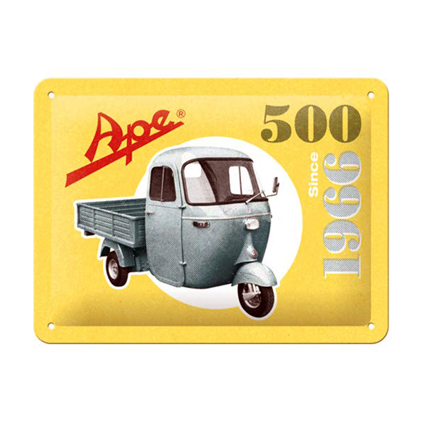 MALÁ PLECHOVÁ CEDULE APE 500