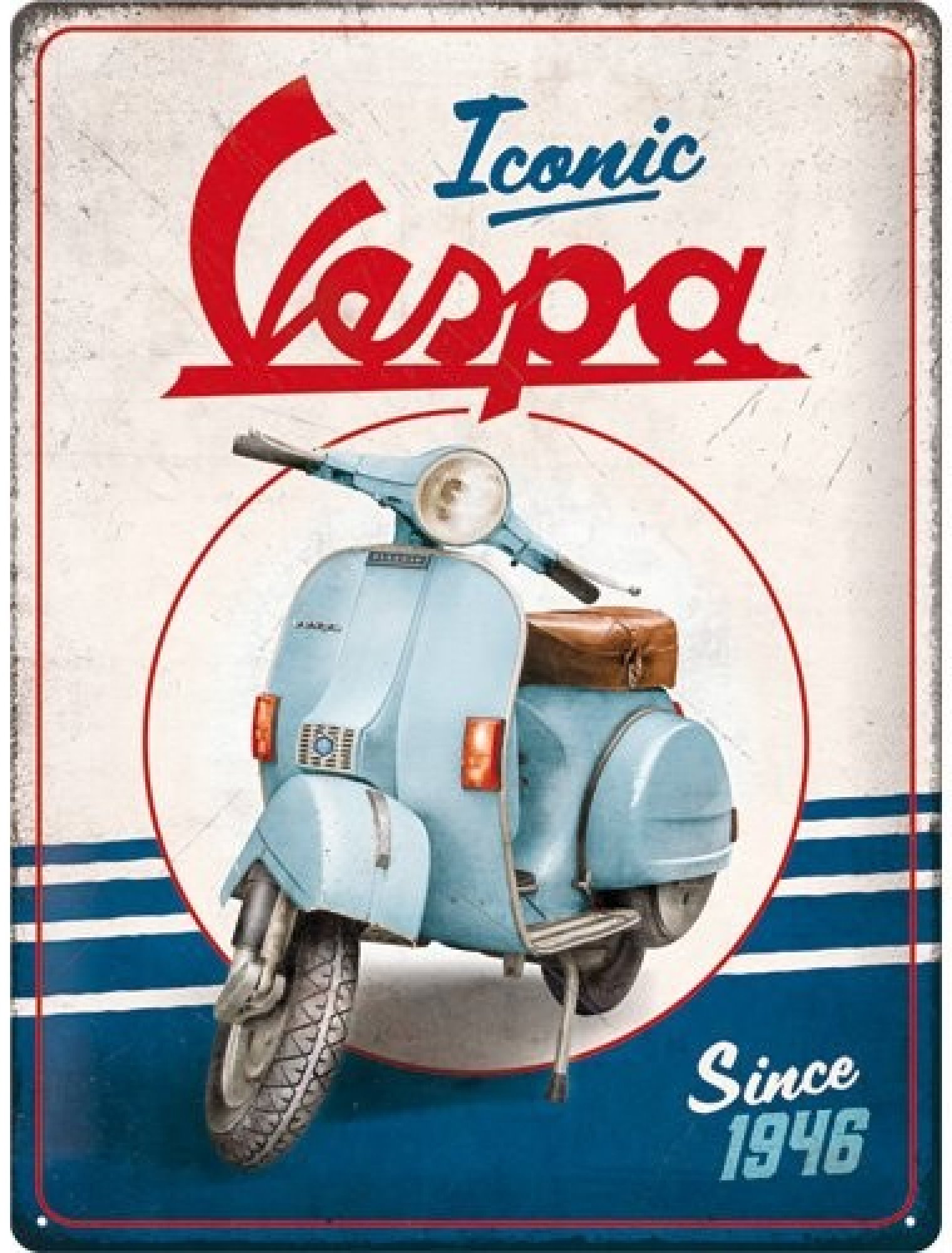 PLECHOVÁ CEDULE VESPA ICONIC