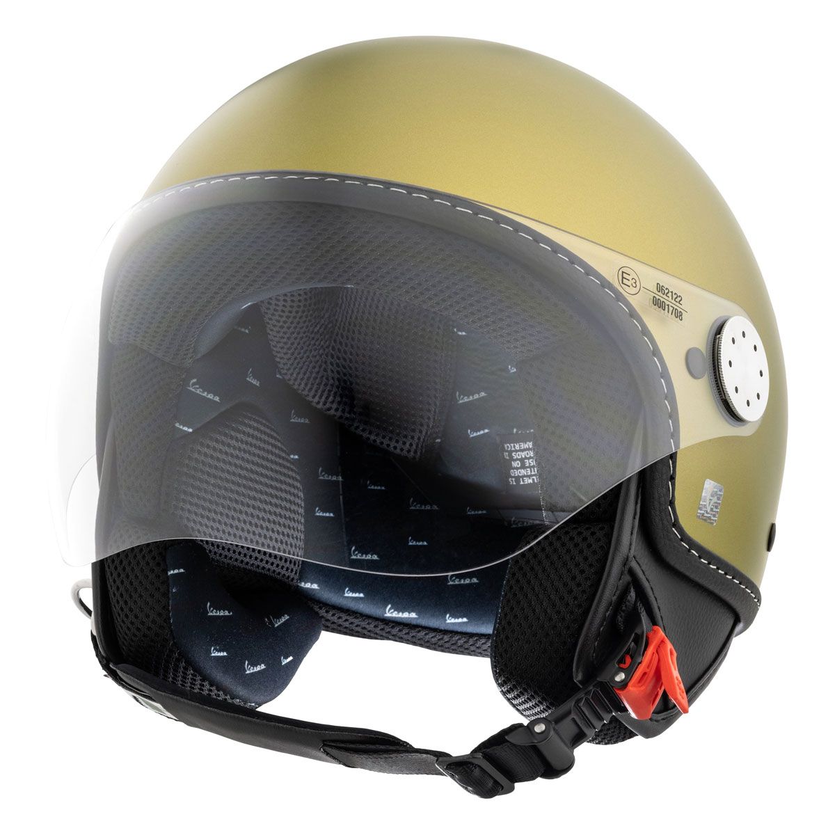 PŘILBA VESPA VISOR 4.0 MATNÁ ZELENÁ
