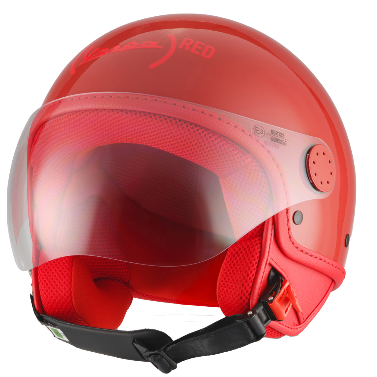 PŘILBA VESPA VISOR 4.0 ČERVENÁ RED