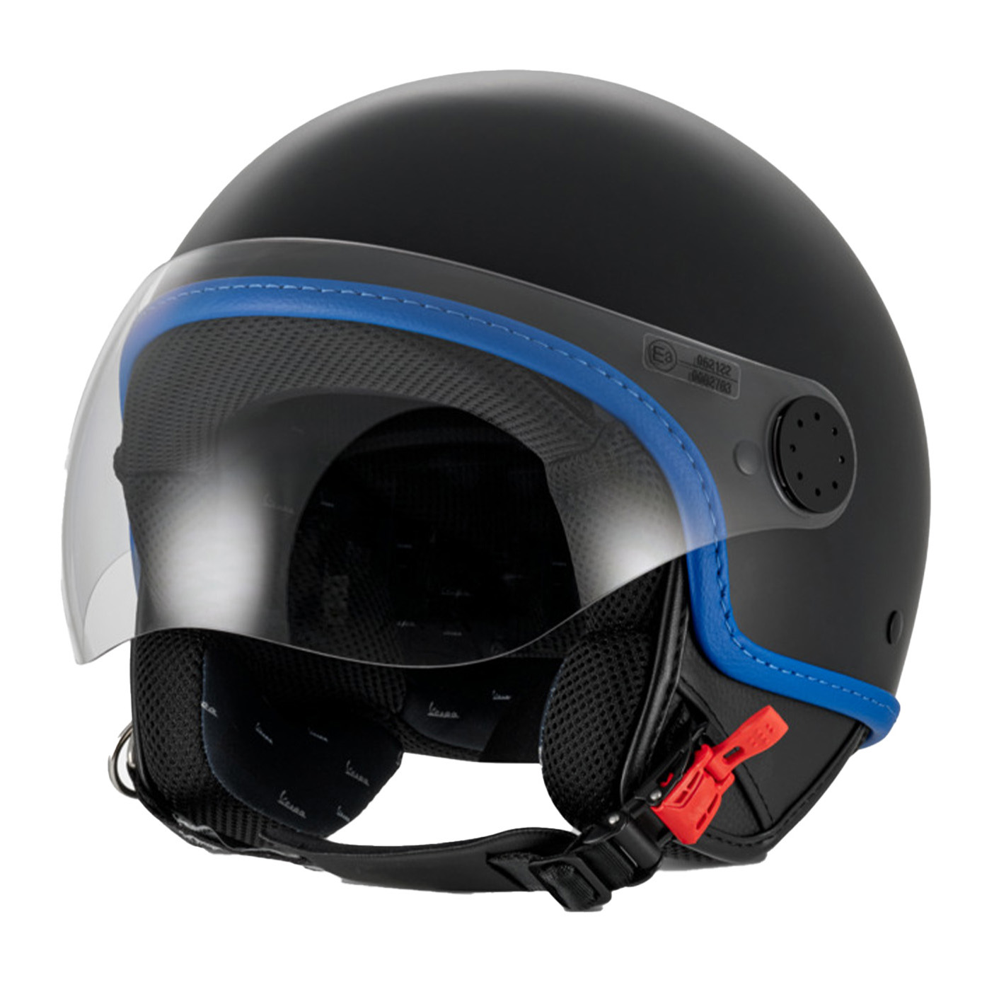 PŘILBA VESPA VISOR 4.0  MATNÁ ČERNÁ DEC