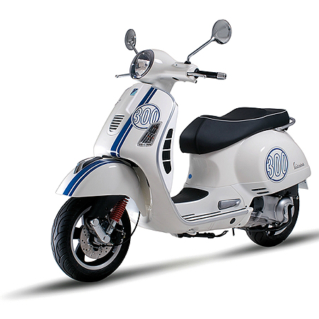 POLEPY VESPA 300 BÍLÁ