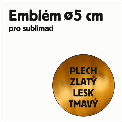 Al plech pr. 50mm zl. tm. lesk