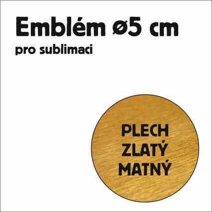 Al plech pr. 50mm zlatý mat