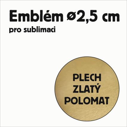 Al plech pr. 25mm zl. polomat.