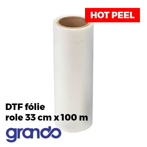 DTF fólie v roli 33 cm x 100 m (HOT peel)