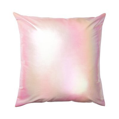 Povlak na polštář 40 x 40 cm pro sublimaci - holo efekt - růžový