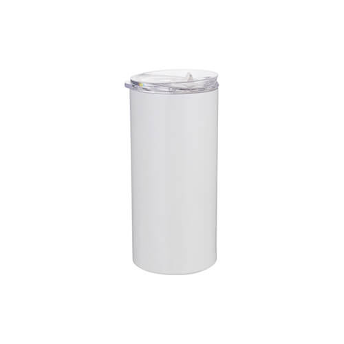 Termohrnek 480 ml s brčkem pro sublimaci - bílý