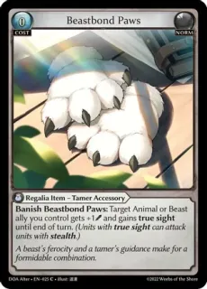 Beastbond Paws / Grand Archive / Dawn of Ashes Alter Edition