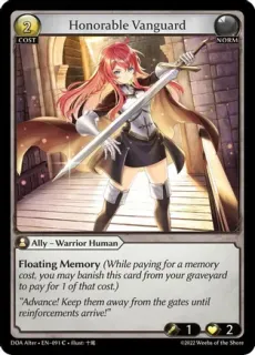 Honorable Vanguard / Grand Archive / Dawn of Ashes Alter Edition