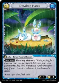 Dewdrop Hares / Grand Archive / Dawn of Ashes Alter Edition