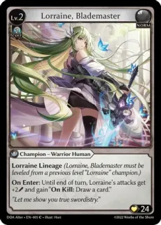 Lorraine, Blademaster / Grand Archive / Dawn of Ashes Alter Edition