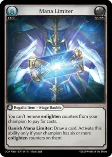 Mana Limiter / Grand Archive / Dawn of Ashes Alter Edition