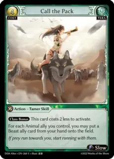 Call the Pack / Grand Archive / Dawn of Ashes Alter Edition