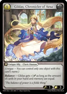 Gildas, Chronicler of Aesa / Grand Archive / Dawn of Ashes Alter Edition
