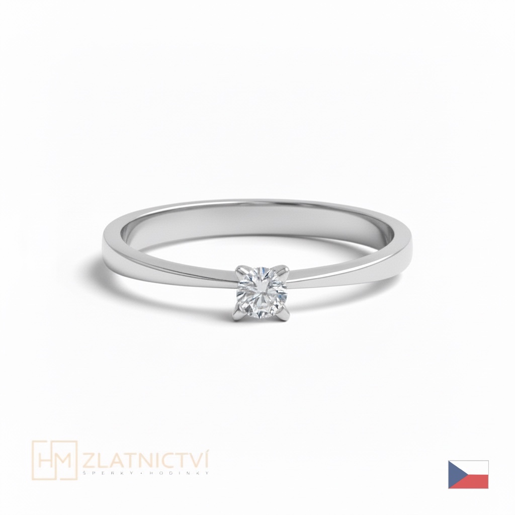Elegantní prsten z bílého zlata Z6897-2100