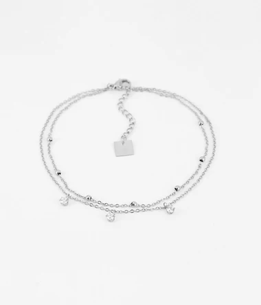 Řetízek na kotník ZAG SAX13760-00WHT